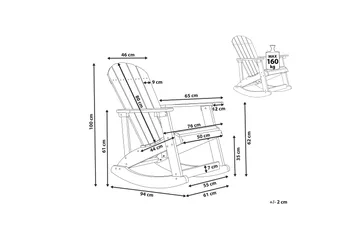 Sjurby Gungstol utomhus - Röd - Utemöbler & utemiljö - Utestol & trädgårdsstol - Gungstol utomhus