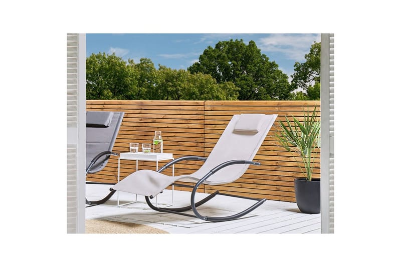 Solsäng Carano II - Beige, svart - Utemöbler & utemiljö - Utestol & trädgårdsstol - Solsäng & solvagn