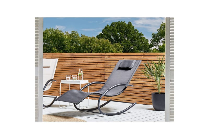Solsäng Carano II - Grå, svart - Utemöbler & utemiljö - Utestol & trädgårdsstol - Solsäng & solvagn