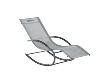 Solsäng Carano II - Ljusgrå, svart - Utemöbler & utemiljö - Utestol & trädgårdsstol - Solsäng & solvagn