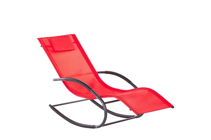 Solsäng Carano II, Röd, Svart