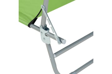 Solsäng Foligno - Grön, Silver - Utemöbler & utemiljö - Utestol & trädgårdsstol - Solsäng & solvagn