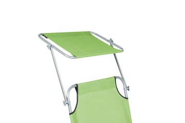 Solsäng Foligno - Grön, Silver - Utemöbler & utemiljö - Utestol & trädgårdsstol - Solsäng & solvagn