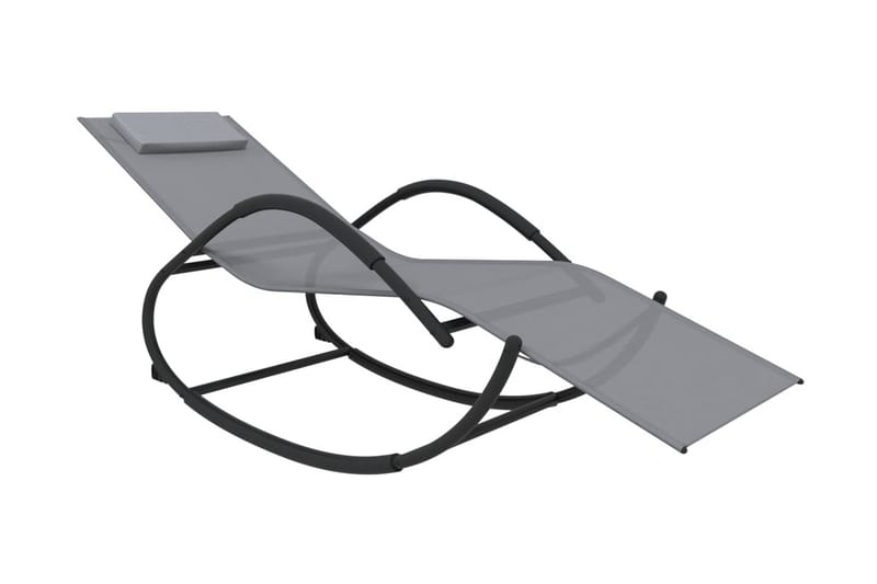 Solsäng gunga stål och textilene grå - Grå - Solsäng & solvagn