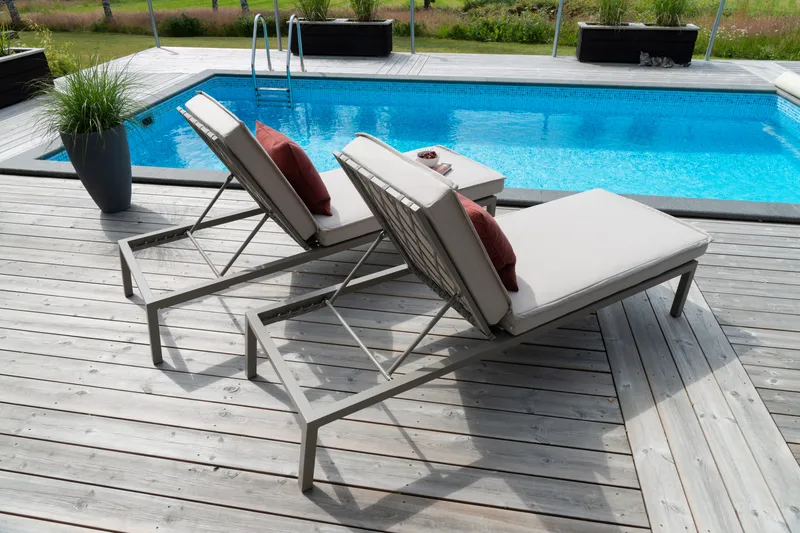 Solsäng Hillerstorp Jet Set - Beige - Utemöbler & utemiljö - Utestol & trädgårdsstol - Solsäng & solvagn