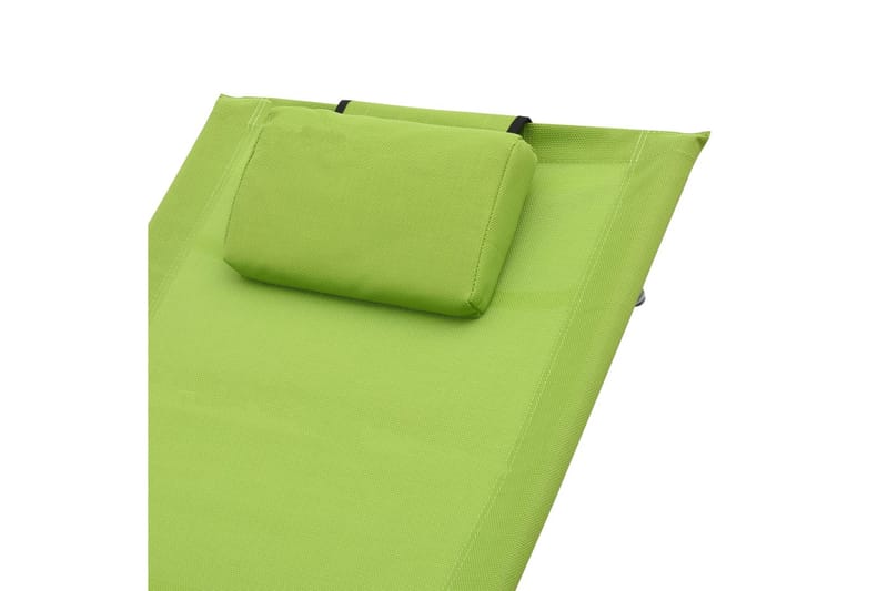 Solsäng med kudde grön textilene - Grön - Solsäng & solvagn