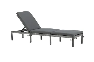 Bilbao Solsäng med Dyna - Grå - Utemöbler & utemiljö - Utestol & trädgårdsstol - Solsäng & solvagn