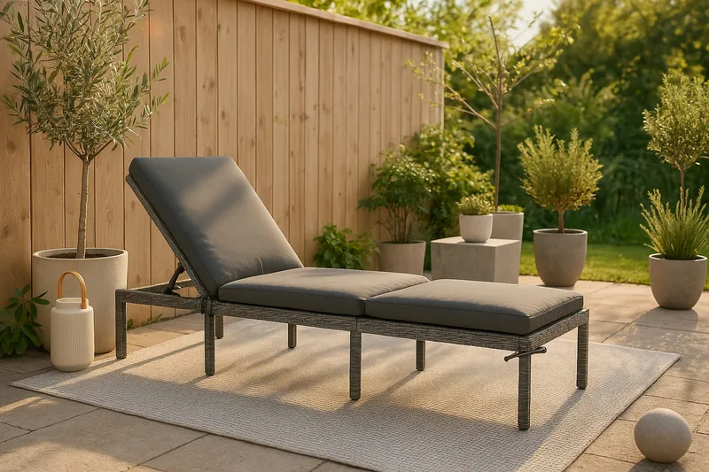 Bilbao Solsäng med Dyna - Grå - Utemöbler & utemiljö - Utestol & trädgårdsstol - Solsäng & solvagn