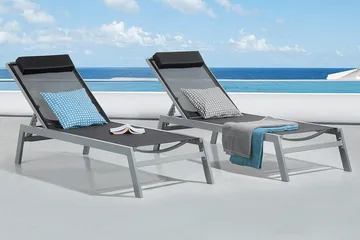 Catania Ii Solsäng 66|190 cm - Svart - Utemöbler & utemiljö - Utestol & trädgårdsstol - Solsäng & solvagn