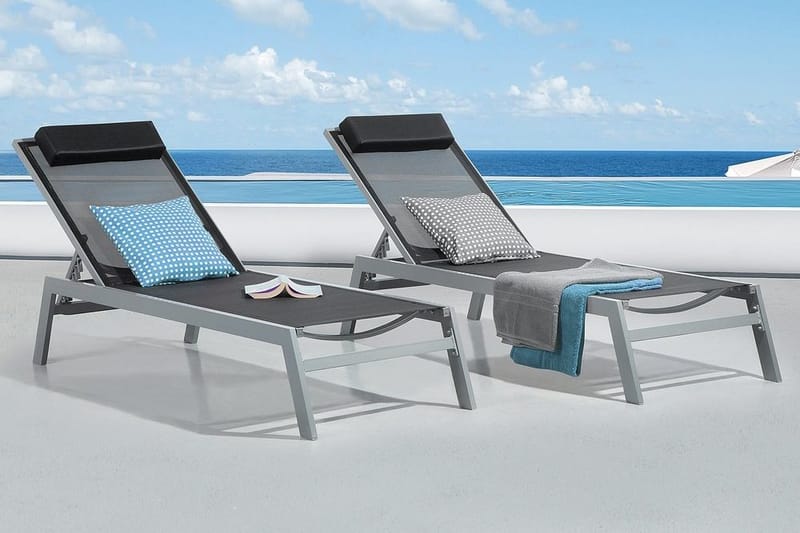 Catania Ii Solsäng 66|190 cm - Svart - Utemöbler & utemiljö - Utestol & trädgårdsstol - Solsäng & solvagn