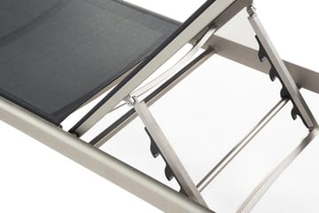 Fossato Solsäng 64|198 cm - Svart - Utemöbler & utemiljö - Utestol & trädgårdsstol - Solsäng & solvagn