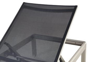 Fossato Solsäng 64|198 cm - Svart - Utemöbler & utemiljö - Utestol & trädgårdsstol - Solsäng & solvagn