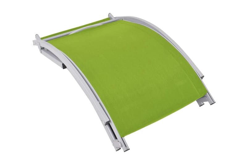Hopfällbara solsängar 2 st grön textilene - Grön - Solsäng & solvagn