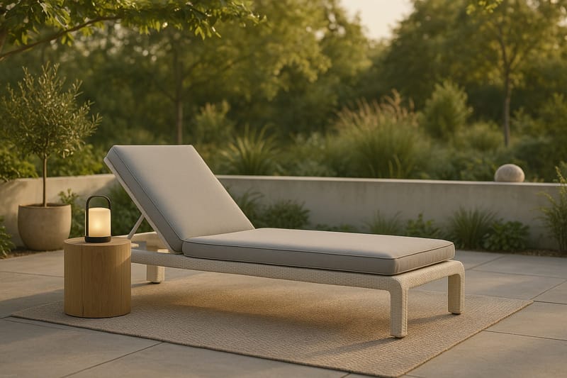 London Solsäng - Vit - Utemöbler & utemiljö - Utestol & trädgårdsstol - Solsäng & solvagn