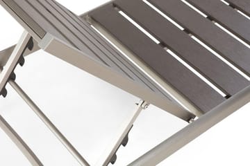 Nardo Solsäng 64|198 cm - Grå - Utemöbler & utemiljö - Utestol & trädgårdsstol - Solsäng & solvagn