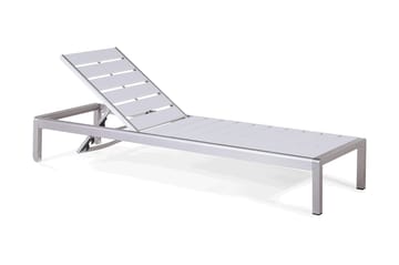 Nardo Solsäng 64|198 cm - Vit - Utemöbler & utemiljö - Utestol & trädgårdsstol - Solsäng & solvagn