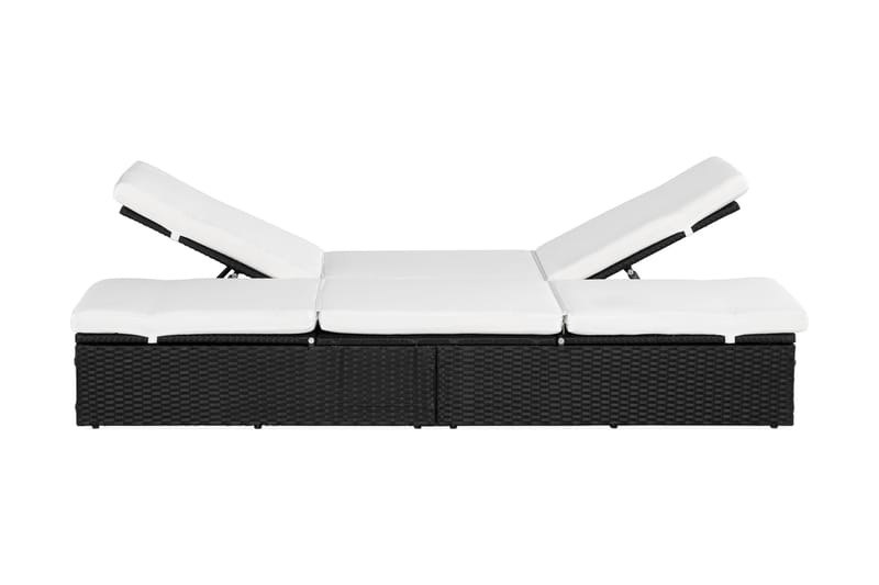 Ochovi Dubbel Solsäng Justerbar - Svart/Vit - Utemöbler & utemiljö - Utestol & trädgårdsstol - Solsäng & solvagn