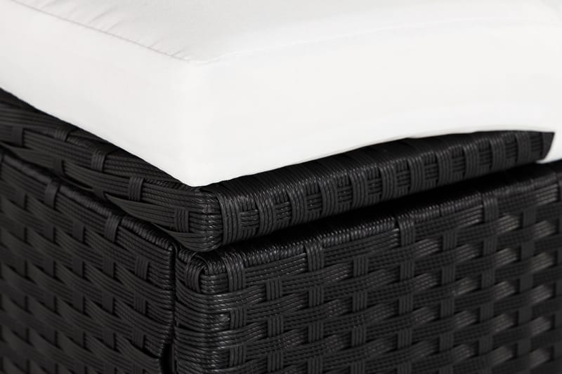 Ochovi Dubbel Solsäng Justerbar - Svart/Vit - Utemöbler & utemiljö - Utestol & trädgårdsstol - Solsäng & solvagn