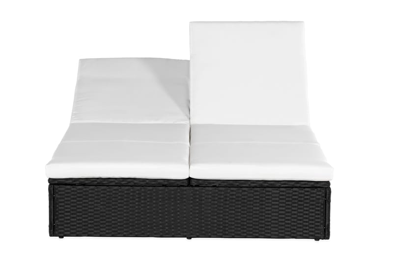 Ochovi Dubbel Solsäng Justerbar - Svart/Vit - Utemöbler & utemiljö - Utestol & trädgårdsstol - Solsäng & solvagn