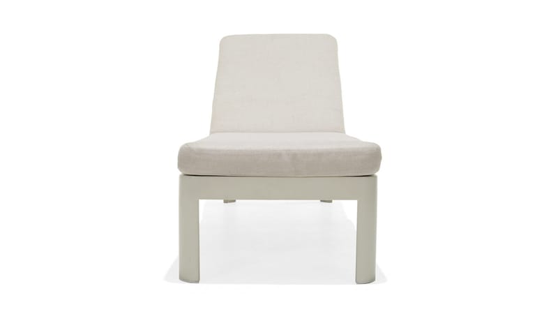 Portals Solsäng med Dyna 189 cm - Vit/Trä - Utemöbler & utemiljö - Utestol & trädgårdsstol - Solsäng & solvagn