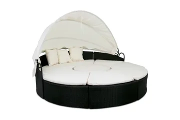 Solsäng Dramsvik 230 cm - Antracit - Utemöbler & utemiljö - Utestol & trädgårdsstol - Solsäng & solvagn