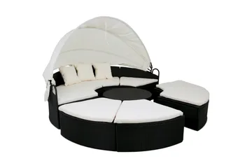 Solsäng Dramsvik 230 cm - Antracit - Utemöbler & utemiljö - Utestol & trädgårdsstol - Solsäng & solvagn