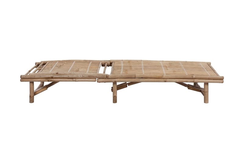 Solsäng med dyna bambu - Brun - Solsäng & solvagn