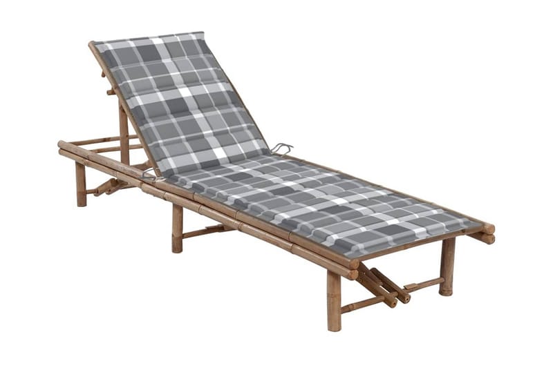 Solsäng med dyna bambu - Grå - Solsäng & solvagn