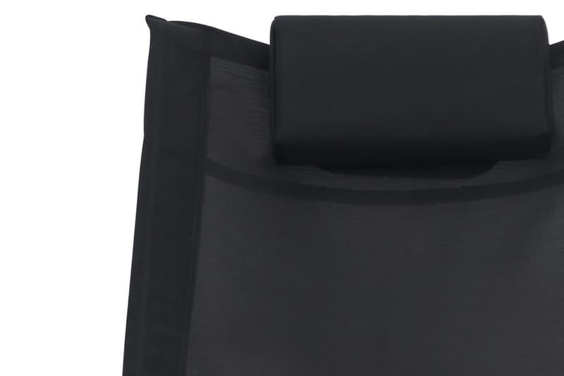 Solsäng med kudde svart textilene - Svart - Solsäng & solvagn