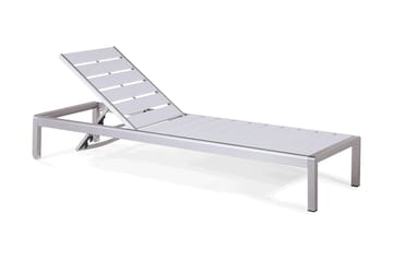 Solsäng Nardo 64|198 cm - Vit - Utemöbler & utemiljö - Utestol & trädgårdsstol - Solsäng & solvagn
