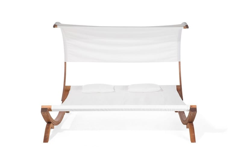 Solsäng Teramo 205|225 cm - Vit - Utemöbler & utemiljö - Utestol & trädgårdsstol - Solsäng & solvagn