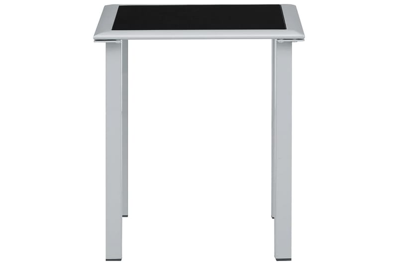 Solsängar 2 st med bord aluminium gräddvit - Vit - Solsäng & solvagn
