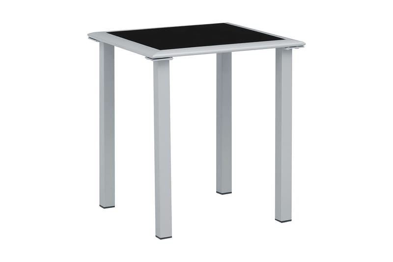 Solsängar 2 st med bord aluminium gräddvit - Vit - Solsäng & solvagn