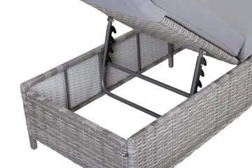 Turin Ii Solsäng 65|201 cm - Grå - Utemöbler & utemiljö - Utestol & trädgårdsstol - Solsäng & solvagn