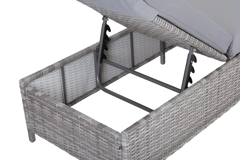 Turin Ii Solsäng 65|201 cm - Grå - Utemöbler & utemiljö - Utestol & trädgårdsstol - Solsäng & solvagn