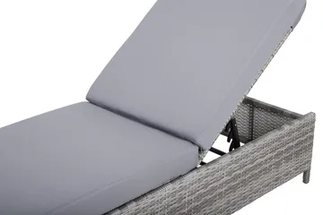 Turin Ii Solsäng 65|201 cm - Grå - Utemöbler & utemiljö - Utestol & trädgårdsstol - Solsäng & solvagn