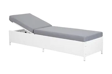 Turin Ii Solsäng 65|201 cm - Vit - Utemöbler & utemiljö - Loungemöbler - Solbädd