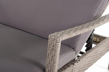 Vasto Solsäng 60,5|192 cm - Grå/brun - Utemöbler & utemiljö - Utestol & trädgårdsstol - Solsäng & solvagn