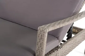 Vasto Solsäng 60,5|192 cm - Grå/brun - Utemöbler & utemiljö - Utestol & trädgårdsstol - Solsäng & solvagn