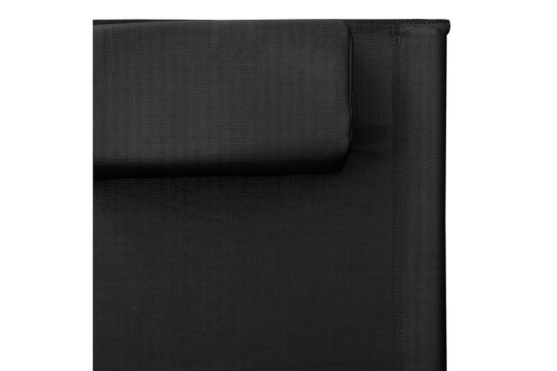 Solsäng textilen svart och grå - Svart - Solsäng & solvagn