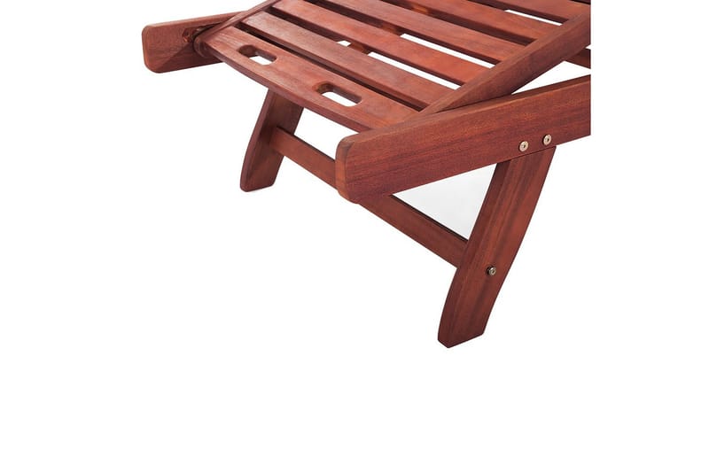 Solsäng Toscana - Mörk trä, blå, beige - Utemöbler & utemiljö - Utestol & trädgårdsstol - Solsäng & solvagn