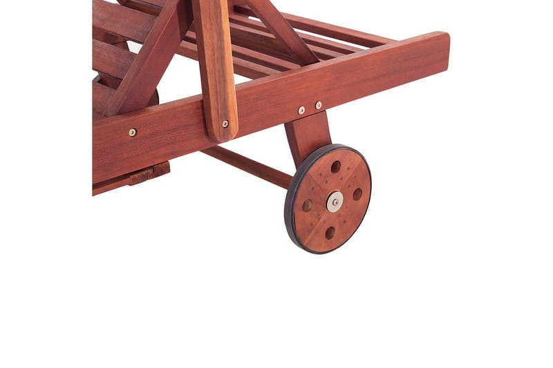 Solsäng Toscana - Mörk trä, blå, beige - Utemöbler & utemiljö - Utestol & trädgårdsstol - Solsäng & solvagn