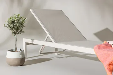 Tunis Solsäng Beige - Beige - Utemöbler & utemiljö - Utestol & trädgårdsstol - Solsäng & solvagn