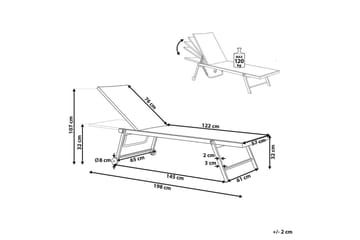 Solsäng Portofino - Gul - Utemöbler & utemiljö - Utestol & trädgårdsstol - Solsäng & solvagn