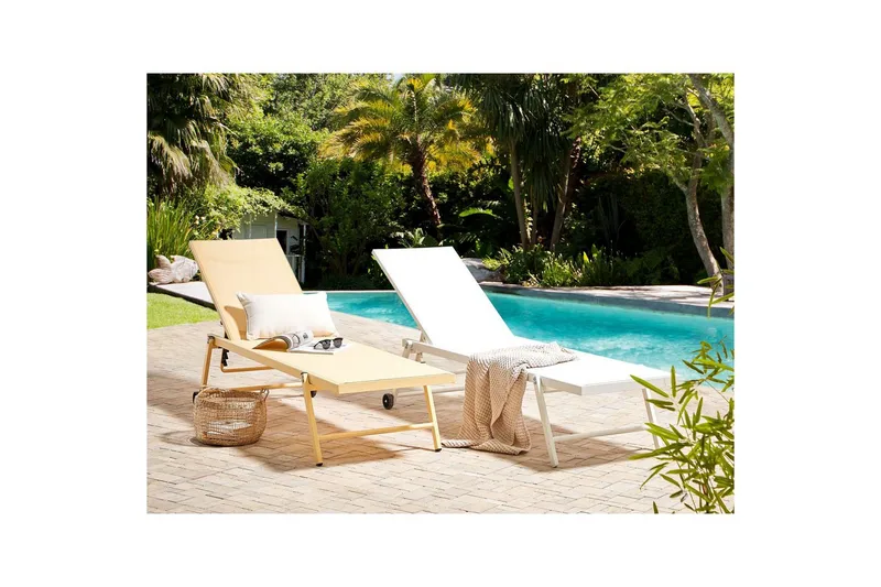 Solsäng Portofino - Gul - Utemöbler & utemiljö - Utestol & trädgårdsstol - Solsäng & solvagn