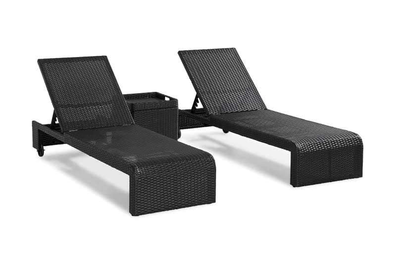 Solsängar Bahamas med Sidobord - Solsäng & solvagn