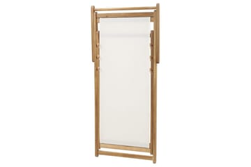 Solstol 2 ersättningstyger Anzio - Ljus trä, vit, flerfärgad - Utemöbler & utemiljö - Utestol & trädgårdsstol - Solstol