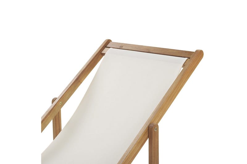 Solstol 2 ersättningstyger Anzio - Ljus trä, vit, flerfärgad - Utemöbler & utemiljö - Utestol & trädgårdsstol - Solstol