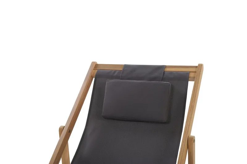 Solstol 2 ersättningstyger Avellino - Grå, ljust trä, flerfärgad - Utemöbler & utemiljö - Utestol & trädgårdsstol - Solstol