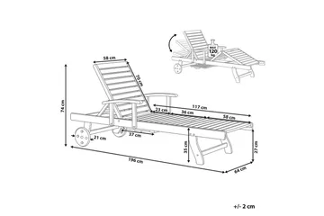 Solstol Amantea - Utemöbler & utemiljö - Utestol & trädgårdsstol - Solsäng & solvagn